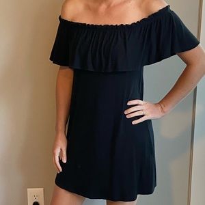 Abercrombie black strapless dress